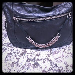 Halogen Black Leather handbag
